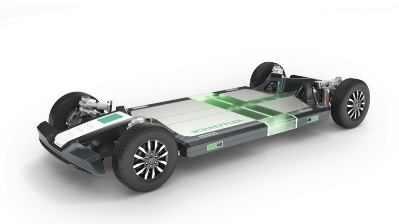 The Rolling Chassis from Schaeffler is a flexible, scalable platform for new, driverless mobility solutions.